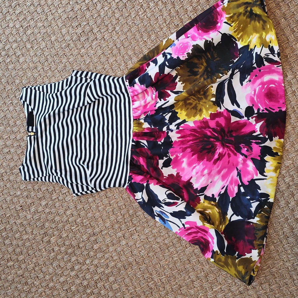 Stripes and Floral Dress
